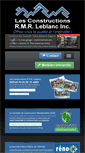 Mobile Screenshot of lesconstructionsrmrleblanc.com